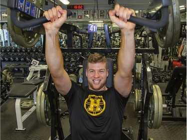 Western Mustangs Jackson White didn't play this fall, but he's been working out and practising with the team in hopes of winning the coveted starting quarterback job in 2020. (Derek Ruttan/The London Free Press)