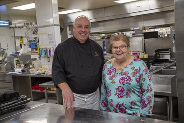 Executive chef Nick Gucanin Gazibaric and Brenda Ryan operate an adaptive cooking program at Best Western Lamplighter Inn in London. Derek Ruttan/The London Free Press