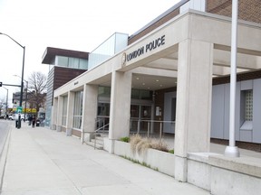The police station in London, Ont. (File photo)