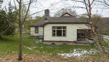 One of the original dormitories made for veterans that is still standing at the site of the future Westminster Ponds Centre behind Parkwood hospital in London. Photograph taken on Sunday November 10, 2019. 
Mike Hensen/The London Free Press/Postmedia Network