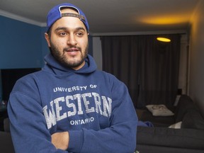Ali Rizvi of London has battled leukemia and was a member of the Stem Cell club on campus, before he found out he had two siblings that would be a match.  (Mike Hensen/The London Free Press)