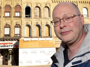 Mike Sloan of London helped raise money online to support Youth Opportunities Unlimited's renovation of an apartment building at 340 Richmond St. in London.  (Mike Hensen/The London Free Press)