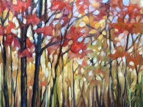 Woodland Reflections by Brigitte Granton is part of a new exhibition, Landscape Reflections, opening Monday at ArtWithPanache gallery and continuing until Nov. 30.