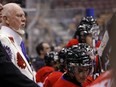 Don Cherry watches his team during the third period of the Home Hardware CHL/NHL Top Prospects game at the Air Canada Centre in Toronto on Jan. 19, 2011. (Dave Abel/Toronto Sun)