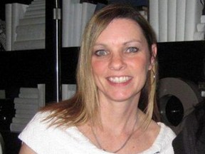 Joanne Underhill, 50, seen in this photo provided by her family, was found dead of a stab wound in her Twin Lakes home in Sarnia, Ont. on Friday, Sept., 7, 2012. (Submitted photo)