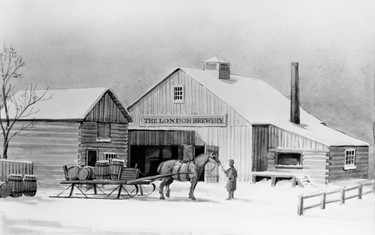 The London Brewery, c. 1847 (Courtesy: Brewed in the North: A History of Labatt's)