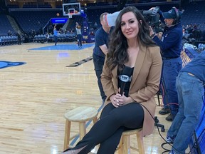 Former Western Mustangs and Ryerson Rams basketball player Kelcey Wright Johnson is working as a sideline reporter for the National Basketball Association's Memphis Grizzlies. Since graduating from Western in 2014, the Brampton native has covered five World University Games, Toronto Pan Am Games and the North American Indigenous Games and has travelled to Spain, Kazakhstan, Taiwan and most recently in Siberia for work. (Submitted photo)