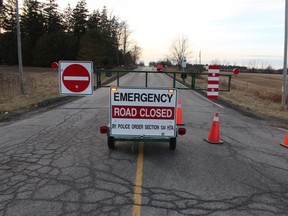 Petrolia line was closed at Nauvoo Road for a police investigation into the death of a driver Friday after a vehicle and combine came into collision. It happened at approximately 11:30 a.m. on Petrolia line in Brooke-Alvinston, south of Watford.