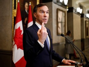 Canada's Finance Minister Bill Morneau delivers the fiscal update in Ottawa, Ontario, Canada December 16, 2019.