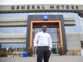 Philip Asante is the software integration lead engineer at General Motors in Markham, Ont. (Derek Ruttan, The London Free Press)