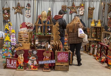 Pine Stitch Crafts and Collectibles was one the vendors featured at the 40th Annual Christmas Craft Event at the Western Fair Agriplex  in London, Ont. on Sunday December 1, 2019. Derek Ruttan/The London Free Press/Postmedia Network