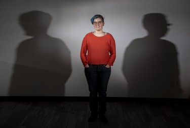 Caighlee Stiles, who is non-binary, is youngest member of the new Pride London board. Photo shot in London, Ont. on Thursday December 5, 2019. (Derek Ruttan/The London Free Press)