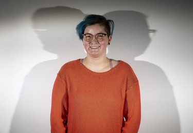Caighlee Stiles, who is non-binary, is youngest member of the new Pride London board. (Derek Ruttan/The London Free Press)