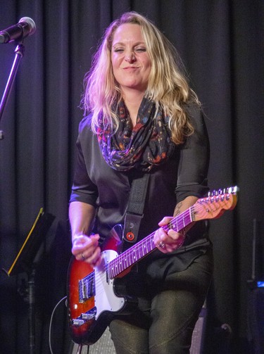Sarah Smith plays guitar with The SheWolves of London during a sold out show at the London Music Club in London, Ont. on Thursday December 5, 2019. Derek Ruttan/The London Free Press/Postmedia Network