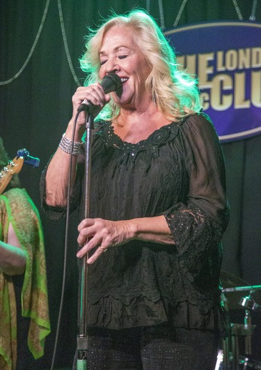 Cheryl Lescom sings with The SheWolves of London during a sold out show at the London Music Club in London, Ont. on Thursday December 5, 2019. Derek Ruttan/The London Free Press/Postmedia Network