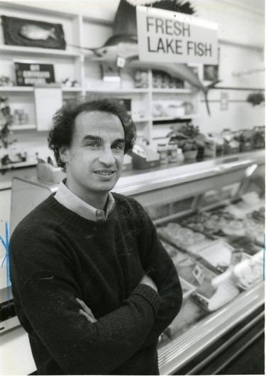 Len Silverstein, owner of Silverstein's fish stores, 1983. (London Free Press files)