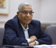 Mohan Mathur, of London Hydro, talks to the editorial board of the London Free Press on Monday June 25, 2018.  (Mike Hensen/The London Free Press)