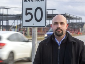 Derek Silva a Middlesex Centre councillor in Kilworth wants to slow down traffic in the municipality. Photograph taken on Tuesday December 10, 2019.  (Mike Hensen/The London Free Press)
