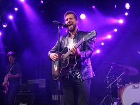 Raine Maida, lead vocalist of the Canadian rock band Our Lady Peace, in a 2018 performance.