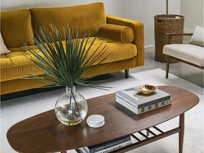 Sven Yarrow Gold Sofa by Article. Photo credit: Article for The Home Front: Sofa design trends for 2020 by Rebecca Keillor [PNG Merlin Archive]
