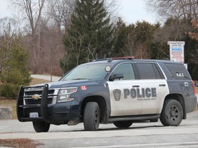 A Sarnia police vehicle