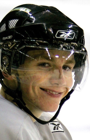 Buffalo native Patrick Kane of the London Knights was all smiles after being named to the U.S. world junior team. Photograph taken on Dec. 5, 2006. (Mike Hensen/The London Free Press)