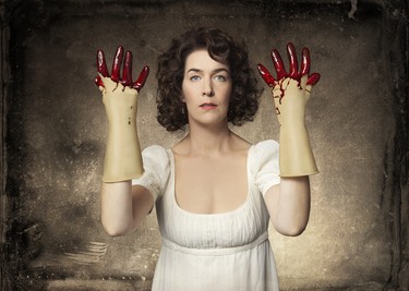 Laura Condlln is Mary Shelley in Frankenstein Revived.   Creative Direction by Punch & Judy Inc.