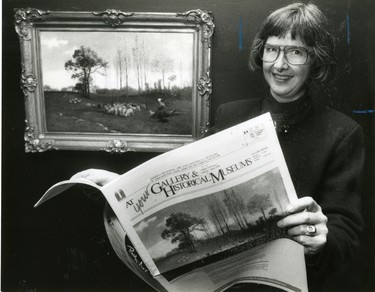 Ann Davis, LRAG director of education and public programming, 1990. (London Free Press files)