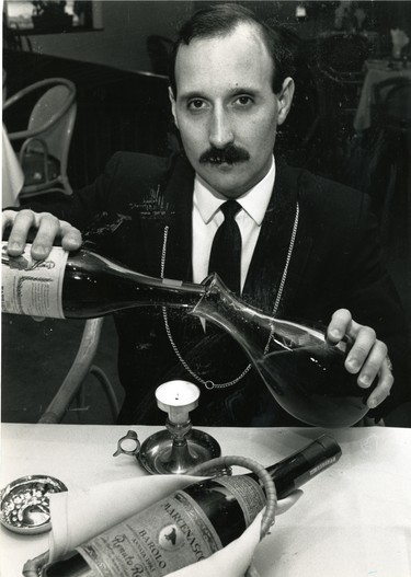 Giovanni Trigona is a certified sommelier (wine steward), 1990. (London Free Press files)