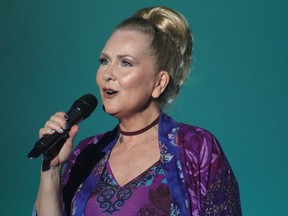Divine Women cast member Janet MacEwen is shown singing in an earlier performance at the Victoria Playhouse Petrolia.