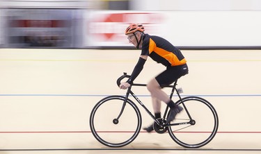 Rob Duncan is one of the more than 120 members of the Forest City Velodrome  in London. Photo taken on Sunday January 5, 2020.  Derek Ruttan/The London Free Press/Postmedia Network