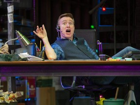 Gavin Crawford plays 42 characters in the one-man show Fully Committed at the Grand Theatre. (DEREK RUTTAN, The London Free Press)