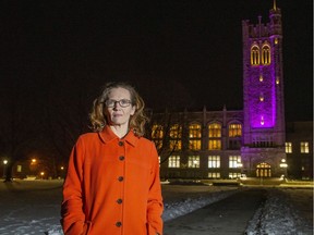 Allison Johnson, a former assistant professor at Western University's Ivey Business School, has filed a human rights complaint against the business school. She spoke publicly on Wednesday Jan. 22, 2020, because "I feel like this is my only chance." (Derek Ruttan/The London Free Press)