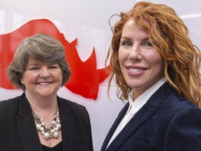 Laurie Lashbrook, who ran Lashbrook Marketing and Public Relations, has joined forces with Wendy Smith of RedRhino to offer a greater range of services for both their client bases. (Mike Hensen/The London Free Press)