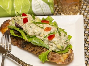 Call it tartine or toast, but this avocado-tuna combination is a tasty departure from everyday lunch fare. (Mike Hensen/The London Free Press)