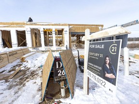 Construction continues in the new Silverleaf neighbourhood south of Pack Road on the north edge of Lambeth in London. Photograph taken on Friday January 17, 2020.  Mike Hensen/The London Free Press/Postmedia Network