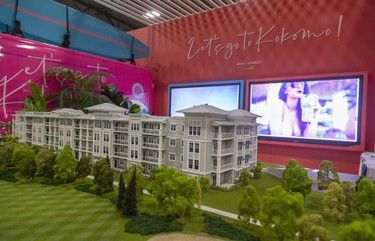 A large model of the Kokomo development in Port Stanley for the Lifestyle Home show this weekend at the Western Fair's Agriplex in London, Ont.  Photograph taken on Thursday January 30, 2020.  Mike Hensen/The London Free Press/Postmedia Network