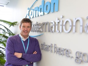 London International airport chief executive Mike Seabrook is happy with its record number of passengers in 2019. (Mike Hensen/The London Free Press)