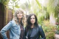 Folk-pop duo Madison Violet, featuring Brenley MacEachern, left, and Lisa MacIsaac, perform at London Music Club Thursday. (Supplied)