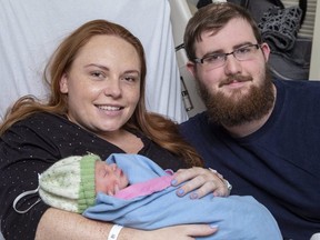 Robin and Ryan Hammond are the proud parents of London's 2020 new year's baby. Landen Douglas Hammond arrived at 1 a.m. at Victoria Hospital.