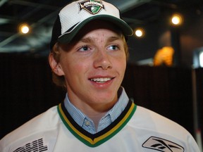 Patrick Kane, then 17, at his introductory press conference with the London Knights in August 2006. (Sue Reeve/London Free Press)