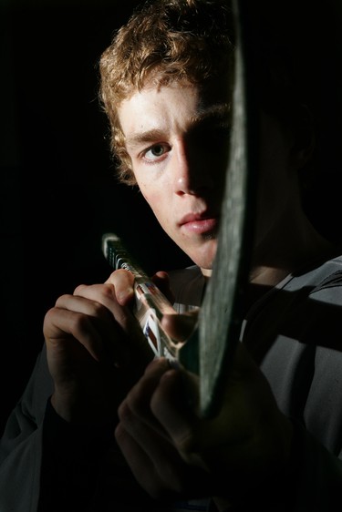 When with the London Knights, Patrick Kane was known for taking meticulous care of the different sticks he uses in different situations during each game. He posed for this photo on March 7, 2007. (Derek Ruttan/The London Free Press)