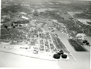 Aerial of Port Stanley, 1976. (London Free Press files)