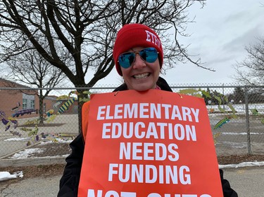 Stephanie Stinson is an ESL teacher at Princess Elizabeth elementary school, who works mainly with newcomers. (HEATHER RIVERS, The London Free Press)