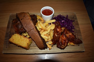 Toronto's Northern Maverick served up a protein-heavy dish on Super Bowl
Sunday - ribs were the star followed by brisket and wings.
BARBARA TAYLOR THE LONDON FREE PRESS