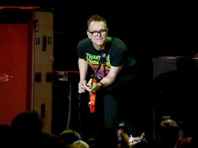 Mark Hoppus of blink-182 performs. (Photo by Rich Fury/Getty Images for iHeartMedia)