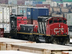 A CN Rail train. REUTERS file