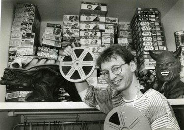D'Arcy More, Londoner with a passion for movie monsters, 1988. (London Free Press files)