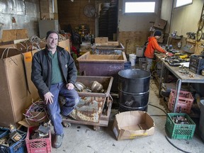 Charlie Gelinas of Specialized Recycling Inc. (Derek Ruttan/The London Free Press)