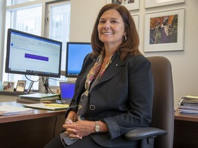 Marilyn Ford-Gilboe, Women's Health Research Chair in Rural Health at Western University's Arthur Labatt Family School of Nursing, led a team that has developed an online tool to support  women experiencing intimate partner violence.(Derek Ruttan/The London Free Press)